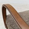 60s, Scandinavian design, reupholstered art deco armchair, genuine sheepskin.