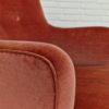 1970s, Danish set of two velour chairs, original condition, beech wood.