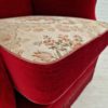 1960-70s, Danish design, wingback chair, dark red velour, original condition.
