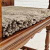 1950s, Scandinavian design, seater dresser, oak wood, sheepskin.