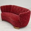 1960s, Danish vintage 2 seater "Banana" sofa, original very good condition.