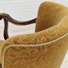 1930s, Scandinavian design, armchair in green furniture fabric, ash wood, original very good condition.