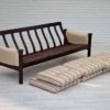 1970s, Danish design by Arne Vodder for Cado Denmark, 3 seater sofa, furniture wool.