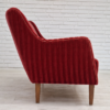 1960s, Danish design, 2 seater sofa, red velour, original very good condition.