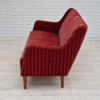 1960s, Danish design, 2 seater sofa, red velour, original very good condition.