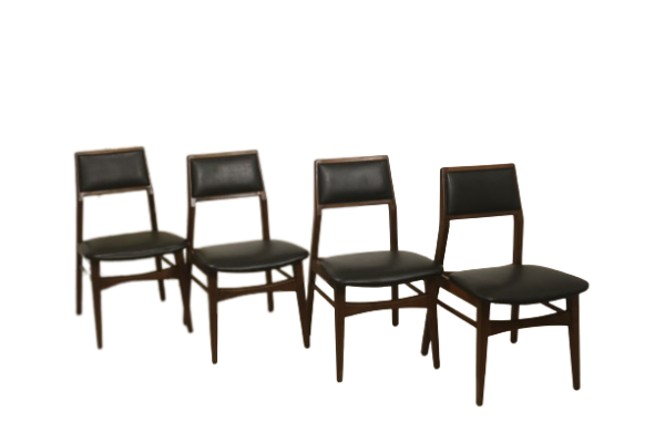 Set of 4 Foster McDavid dining chairs, circa 70. Ref Norma.
