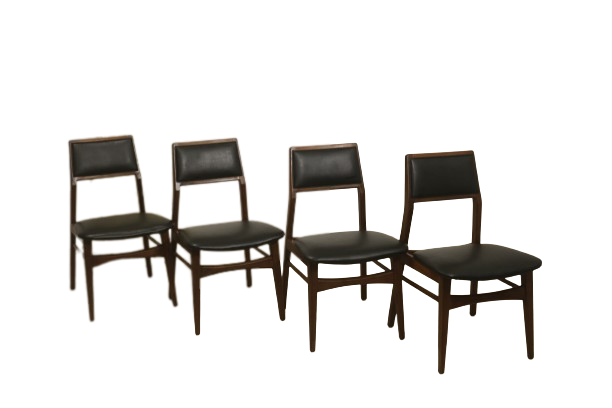 Set of 4 Foster McDavid dining chairs, circa 70. Ref Norma.