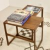 Scandinavian nesting tables in teak from the 60's. Ref twiny.