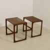 Scandinavian nesting tables in teak from the 60's. Ref twiny.