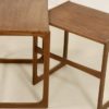 Scandinavian nesting tables in teak from the 60's. Ref twiny.