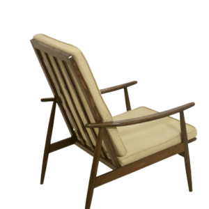 Scandinavian armchair 1960 curved arms. Ref Césarisa.