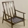Scandinavian armchair 1960 curved arms. Ref Césarisa.