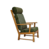 60s, highback armchair, Danish design, Henning Kjærnulf style, original very good condition.