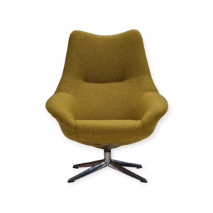 1970s, Danish design by H.W.Klein for Bramin Møbler, swivel armchair model "Pirouette 208".
