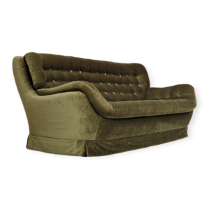 1960-70s, Swedish design by Swedfurn, Slätta Möbler, 3 seater sofa, vintage velour.