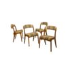 Set of 4 chairs ref: Baumann gondola year 60 restored. Ref Louisette.