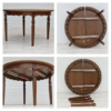 1960s, Danish design by Henning Kjærnulf, set of table and four chairs. 1960s, Danish design by Henning Kjærnulf, set of table and four chairs.