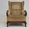 1950s, Danish design, armchair, teak wood, velour, original condition.