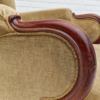 1950s, Danish design, armchair, teak wood, velour, original condition.