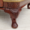 1950s, Danish design, armchair, teak wood, velour, original condition.