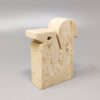 1970s Original Big Travertine Squirrel Sculpture by Enzo Mari for F.lli Mannelli
