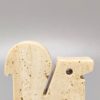 1970s Original Big Travertine Squirrel Sculpture by Enzo Mari for F.lli Mannelli