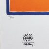 1990s Original Gorgeous Keith Haring Limited Edition Lithograph