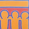1990s Original Gorgeous Keith Haring Limited Edition Lithograph