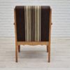 1970s, Danish design, oak wood armchair in furniture wool, oak wood.
