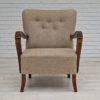 1960s, Danish design, armchair in quality furniture wool fabric.