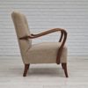 1960s, Danish design, armchair in quality furniture wool fabric.