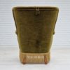 1960s, Danish vintage highback armchair in green velvet, original condition.