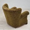 1950s, Danish vintage relax chair in green fabric, original condition. 1950s, Danish vintage relax chair in green fabric, original condition.