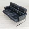 1970s, German design, 2 seater sofa, leather, chrome steel.