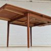 1960, Danish design, unfolded dining table, teak wood.