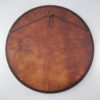 Antique Art Deco wall mirror, Gordon Russell style, oak, round, 1930`s ca, English