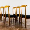 Set of 6 dining chairs by Bernard Malendowicz 1960's