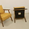 Pair of 1960s Scandinavian armchairs with curved arms. Ref Mimosa