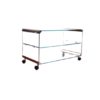 Glass Bar Cart or Serving Table by Gallotti & Radice
