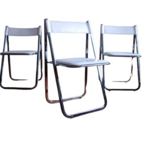 Italienische 70er Jahre vintage Klappstühle von Arrben, 3er Set.