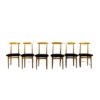 Set of 6 dining chairs by Bernard Malendowicz 1960's