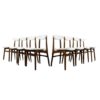 Set of 8 dining chairs by Rajmund Teofil Hałas 1960's
