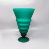 1960s Astonishing Green Vase in Murano Glass By Michielotto