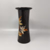 1970s Gorgeous brown vase ceramic by SIC hand-painted. Made in Italy