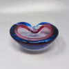 1960s Astonishing Blue and Pink Ashtray/Vide Poche By Flavio Poli for Seguso