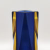 1960s Astonishing Blue Vase By Mandruzzato. Made in Italy