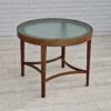 1950s, Danish design, coffee table, glass, oak wood, original condition.