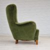 1960s, Danish design, velour relax chair with footstool, original condition. 1960s, Danish design, velour relax chair with footstool, original condition.