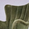 1960s, Danish design, velour relax chair with footstool, original condition. 1960s, Danish design, velour relax chair with footstool, original condition.