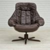 1970s, Vintage Danish leather armchair by H.W.Klein, original condition.